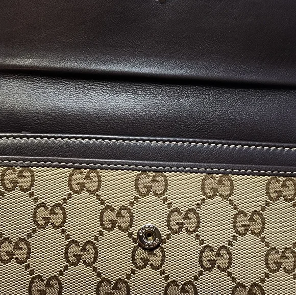 GUCCI Heart Series GG Monogram Long Wallet EUC - Picture 10 of 15